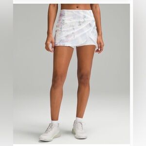 Lululemon High Rise Wrap Tennis Skirt - Multicolor/White Size 4